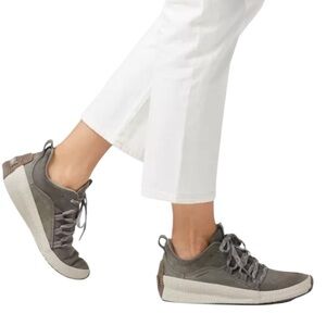 Sorel Out N About Plus Sage Green/Grey Waterproof Sneakers Size 7.5